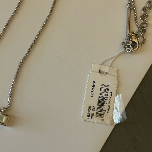 Kendra Scott Leanor silver necklace NWT‎ - Picture 5 of 9